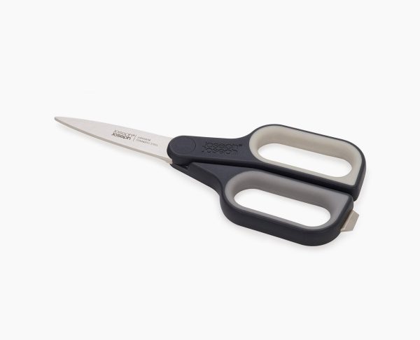 PlusCut? Gray Scissors with Integrated Box Cutter