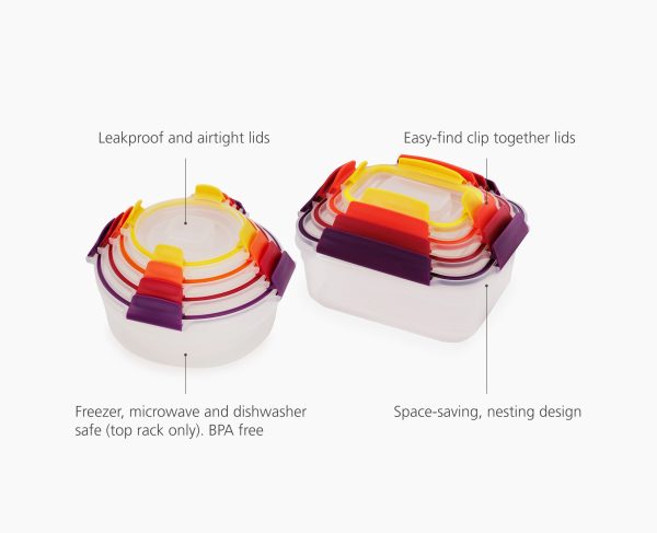 Nest? Lock 16-Piece Multicolor Mixed Food Container Set - Image 6