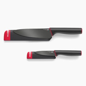 Slice&Sharpen? Set of 2 Knives with Sharpening Sheaths