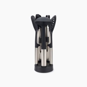 Elevate? Fusion 5-piece Stainless-steel Utensil Set with Compact Stand