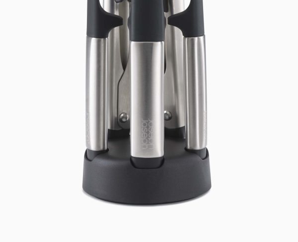 Elevate? Fusion 5-piece Stainless-steel Utensil Set with Compact Stand - Image 4