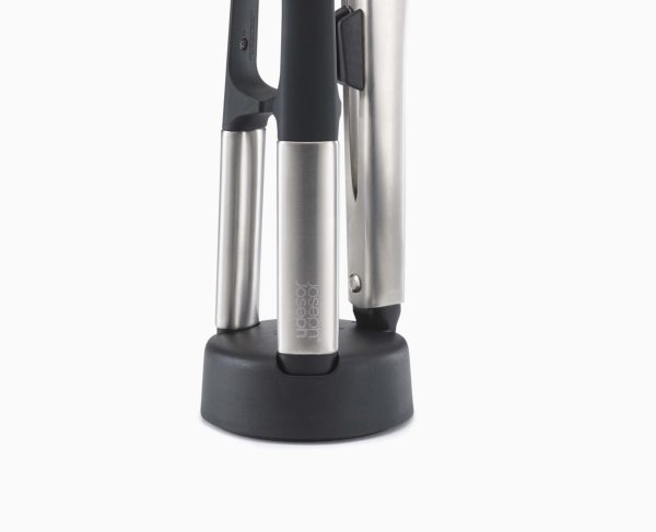 Elevate? Fusion 3-piece Stainless-steel Utensil Set with Compact Stand - Image 4