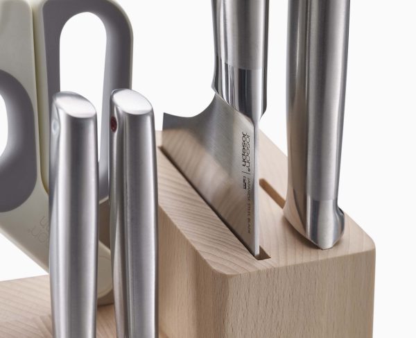 Elevate? Fusion 5-piece Knife & Scissor Set with Beechwood Block - Image 7