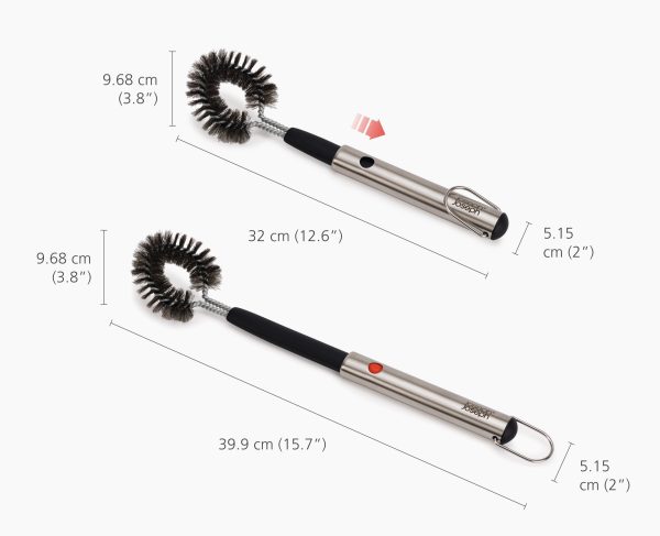 GrillOut? Stainless-Steel BBQ Cleaning Brush with Extending Handle - Image 6