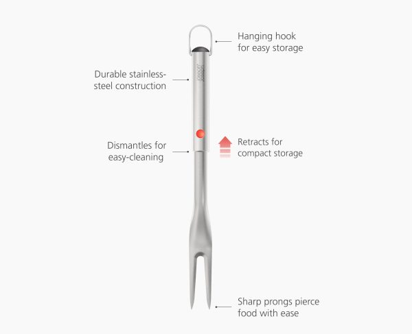GrillOut? Stainless-Steel BBQ Fork with Extending Handle - Image 5