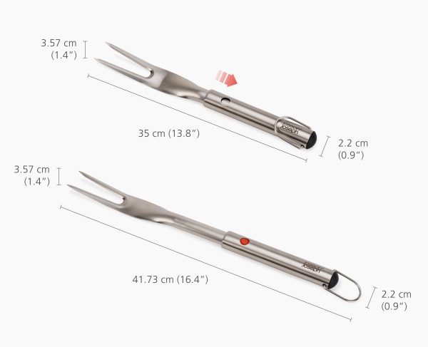 GrillOut? Stainless-Steel BBQ Fork with Extending Handle - Image 6