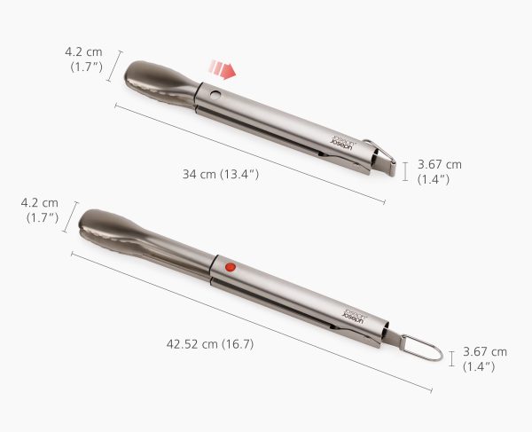 GrillOut? Stainless-Steel BBQ Tongs with Extending Handle - Image 6