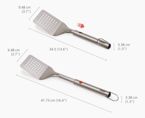 GrillOut? Stainless-Steel BBQ Turner with Extending Handle - Image 6