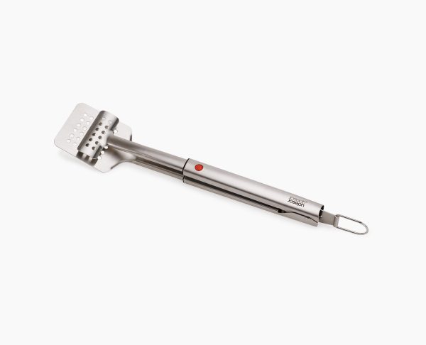 GrillOut? Stainless-Steel BBQ Turner Tongs with Extending Handle