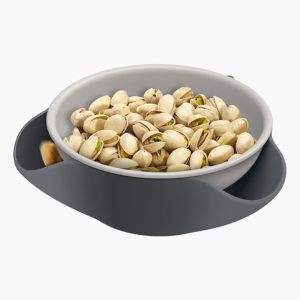 Double-Dish? Gray Serving Bowl