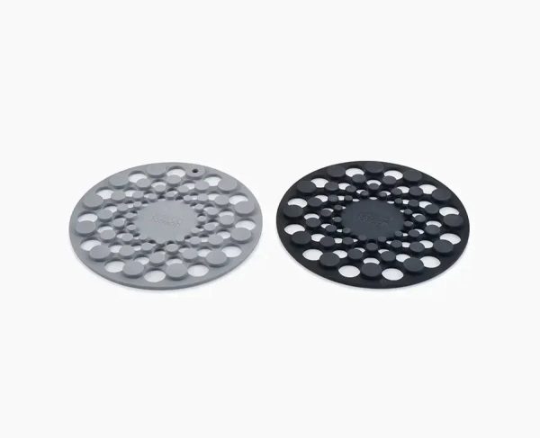 Spot-On? Set of 2 Gray Silicone Trivets