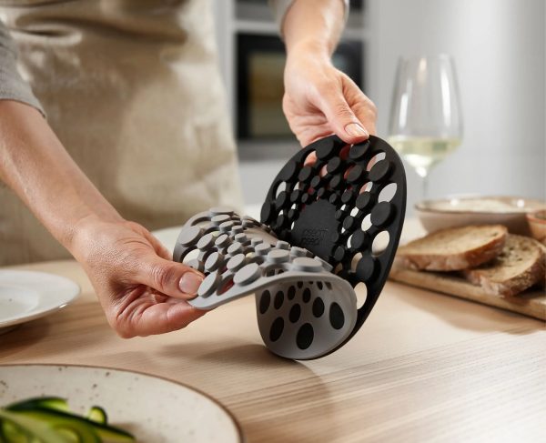 Spot-On? Set of 2 Gray Silicone Trivets - Image 4