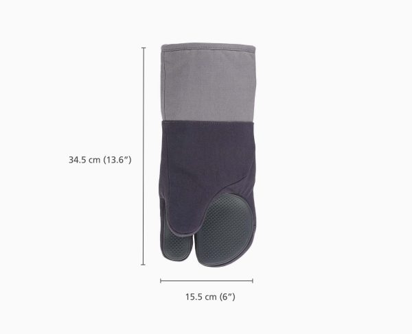 Pinch? Easy-grip Set of 2 Gray Oven Mitts - Image 5
