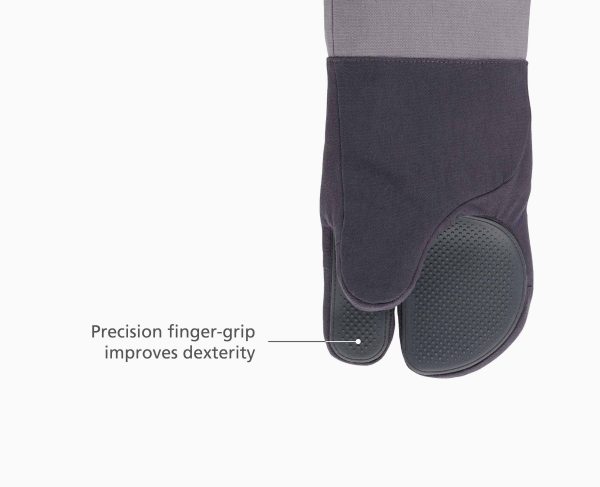 Pinch? Easy-grip Set of 2 Gray Oven Mitts - Image 4