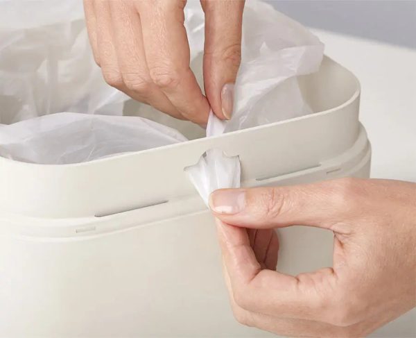 IW2 4L White Food Waste Caddy Trash Bags - 4 pack - Image 5