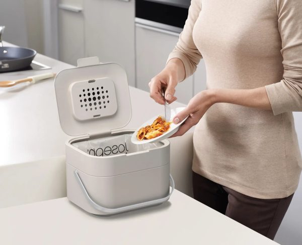 Stack 4L Stone Food Waste Caddy - Image 3