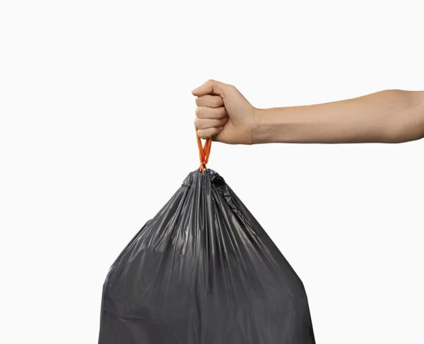 IW4 50L Gray Recycled Trash Bags - 4 pack - Image 4