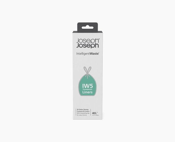 IW5 40L Clear Trash Bags