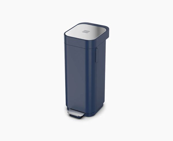 Porta? 40L Easy-empty Blue Step Trash Can