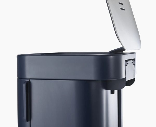 Porta? 40L Easy-empty Blue Step Trash Can - Image 5