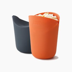 M-Cuisine? 2-piece Orange Popcorn Maker Set