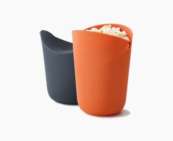 M-Cuisine? 2-piece Orange Popcorn Maker Set