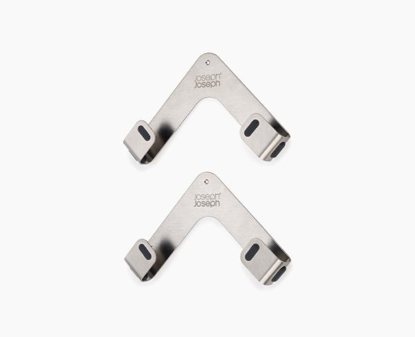Space Pack of 2 Stainless-steel Pot Lid Holders
