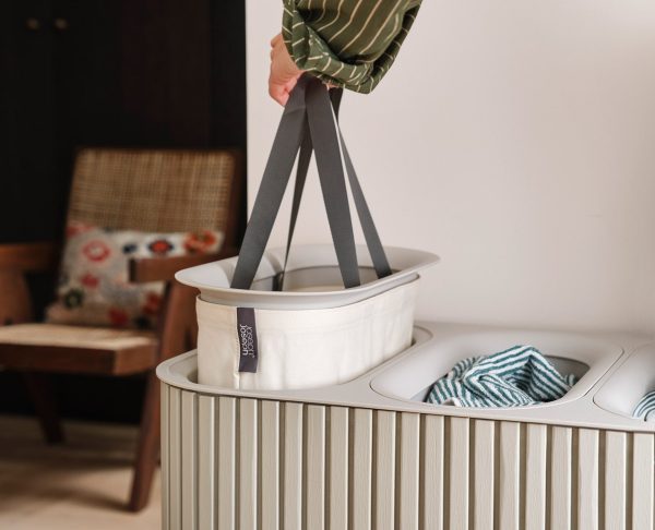 Tota Trio Luxe 90L Ecru Laundry Separation Basket - Image 5