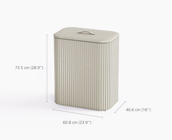 Tota Trio Luxe 90L Ecru Laundry Separation Basket - Image 7