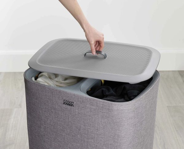 Tota 90L Gray Laundry Separation Basket - Image 4