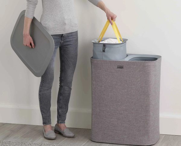 Tota 90L Gray Laundry Separation Basket - Image 5
