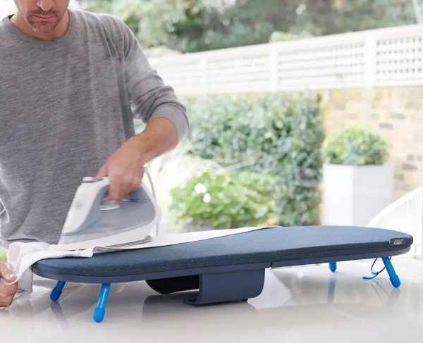 Pocket Plus Folding Blue Ironing Board with Advanced Cover - Image 2