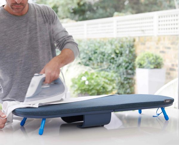 Pocket Plus Folding Blue Ironing Board with Advanced Cover - Image 3