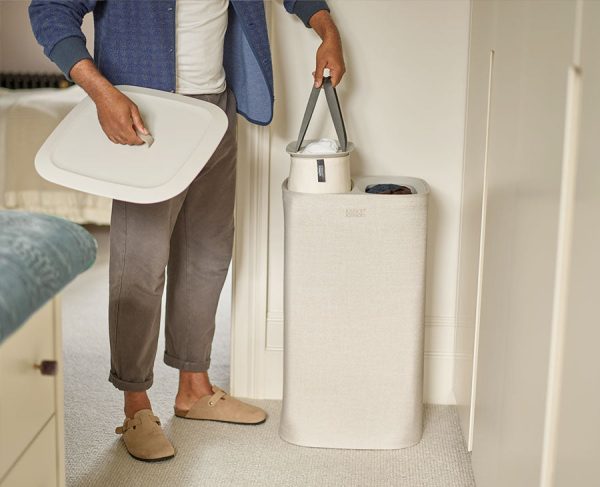 Tota 60L Ecru Laundry Separation Basket - Image 2