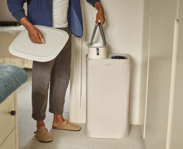 Tota 60L Ecru Laundry Separation Basket - Image 3