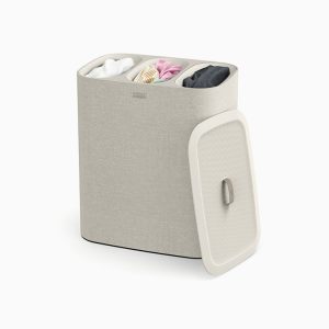 Tota Trio 90L Ecru Laundry Separation Basket