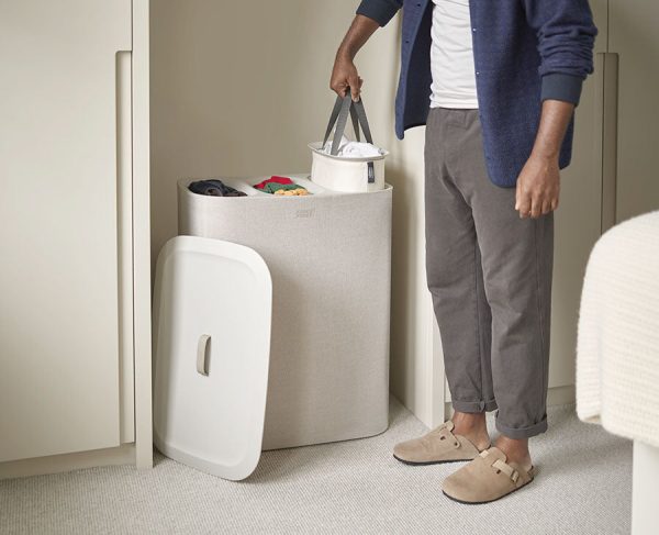 Tota Trio 90L Ecru Laundry Separation Basket - Image 2