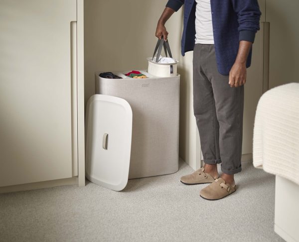 Tota Trio 90L Ecru Laundry Separation Basket - Image 3