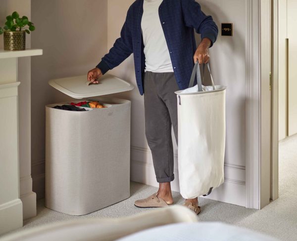 Tota Trio 90L Ecru Laundry Separation Basket - Image 5