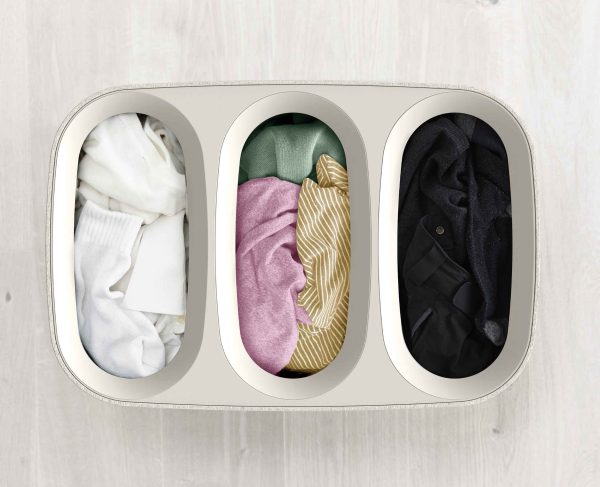 Tota Trio 90L Ecru Laundry Separation Basket - Image 4