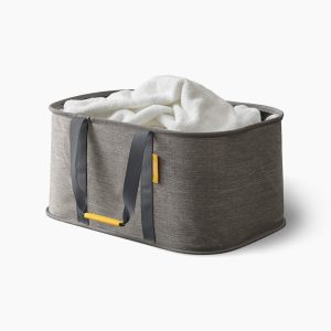 Hold-All? Gray Collapsible 35L Laundry Basket