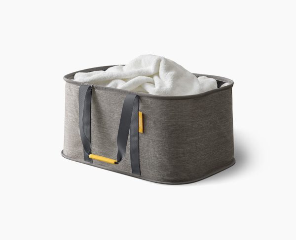 Hold-All? Gray Collapsible 35L Laundry Basket