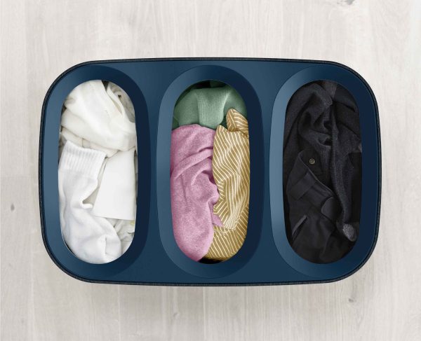 Tota Trio 90L Black Laundry Separation Basket - Image 4