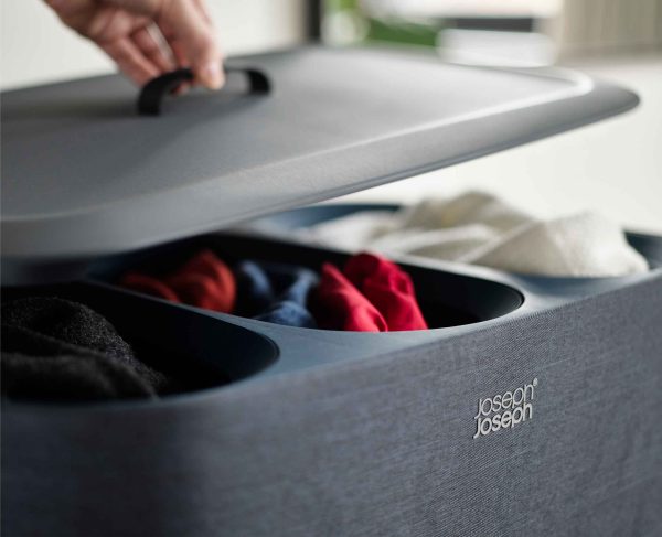 Tota Trio 90L Black Laundry Separation Basket - Image 5