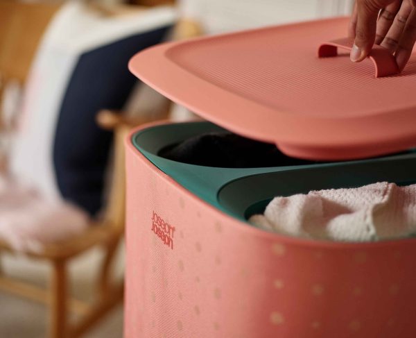 Tota Pop 60L Coral Laundry Separation Basket - Image 5