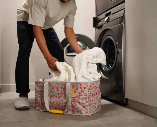 Hold-All? Peach Collapsible 35L Laundry Basket - Image 3