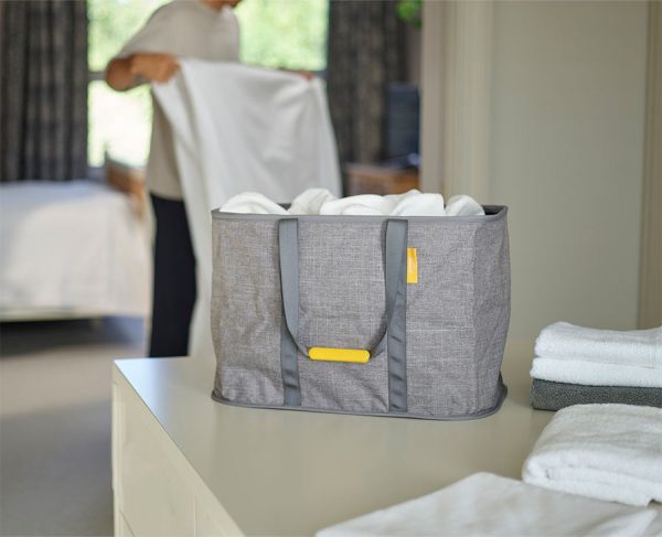 Hold-All? Max Gray Collapsible 55L Laundry Basket - Image 2