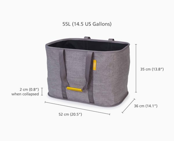 Hold-All? Max Gray Collapsible 55L Laundry Basket - Image 7