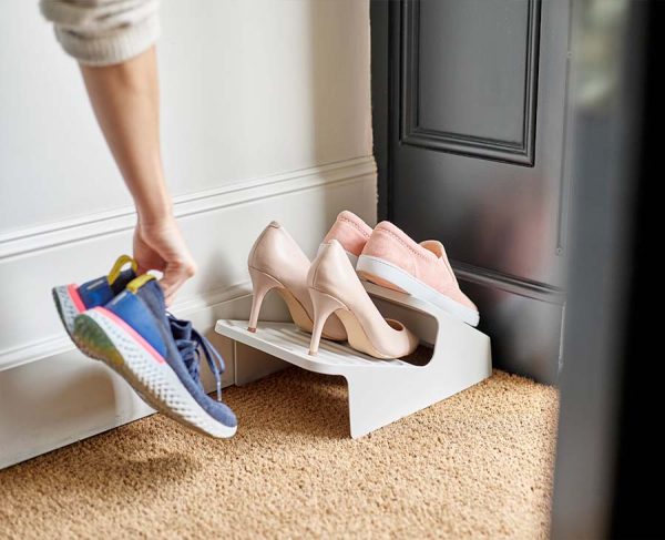 Shoe-In? Space-saving Ecru Shoe Rack - Image 2
