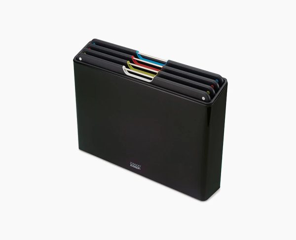 Folio? Steel 4-piece Cutting Board Set With Black Stainless-Steel Case